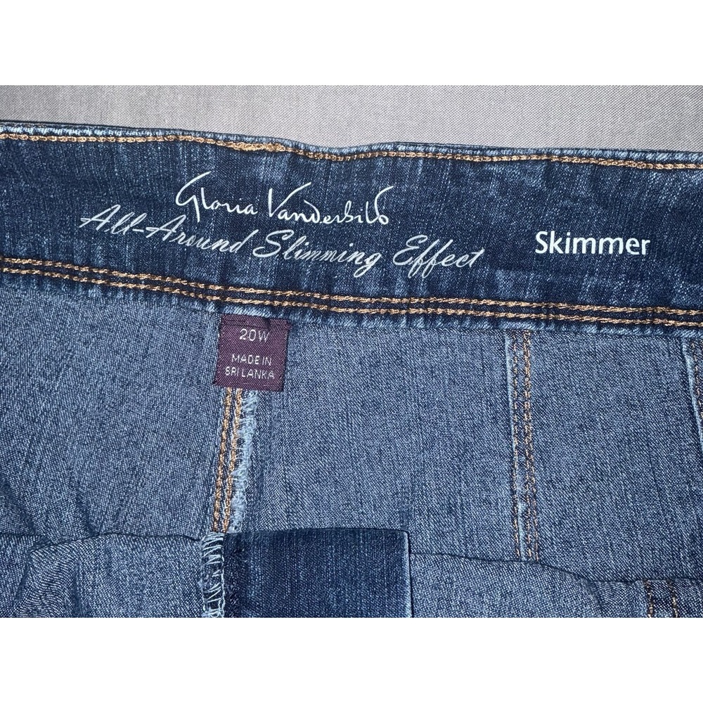Gloria Vanderbilt All Around Slimming Effect Womens 20W Bermudas Shorts Pockets - Picture 6 of 10
